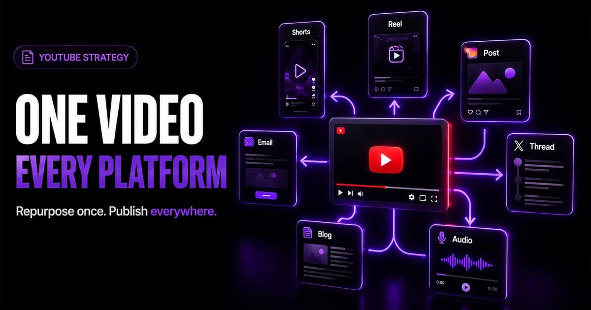 How to Turn One YouTube Video Into Content for Every Platform