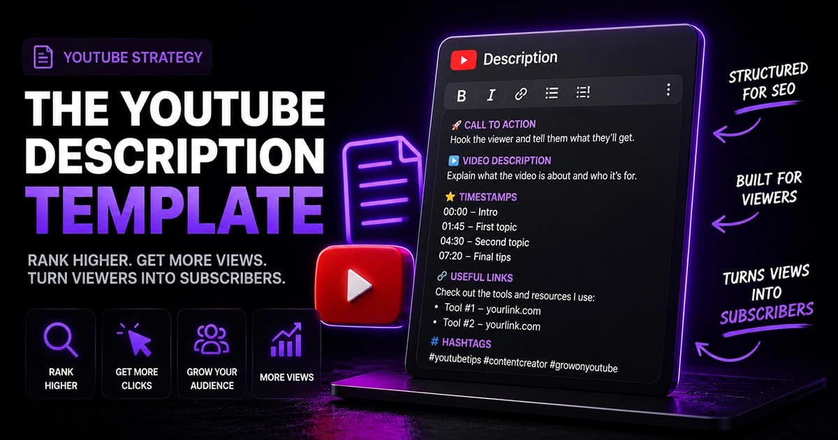 The YouTube Description Template That Ranks and Converts