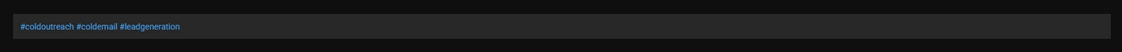 YouTube description footer showing three broad hashtags beneath the additional links section